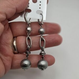 Elegant Sterling Silver Dangle Earrings